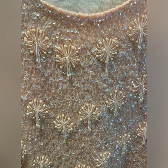 Monet Pink Beaded Women's Top - Picture 4 of 5